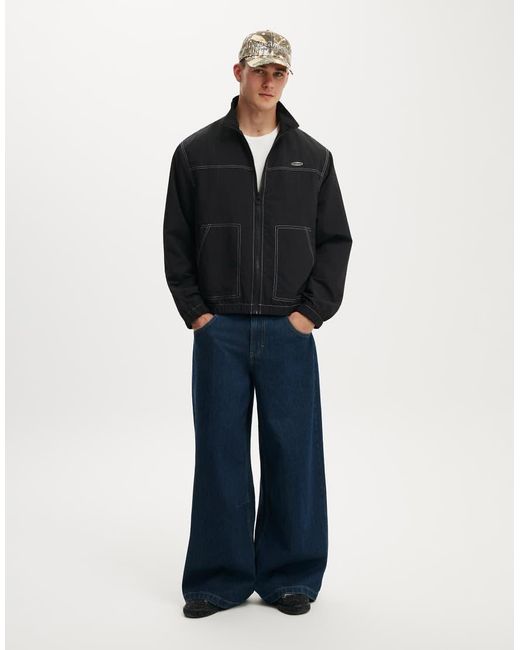 Cotton On Blue Shell Jacket for men