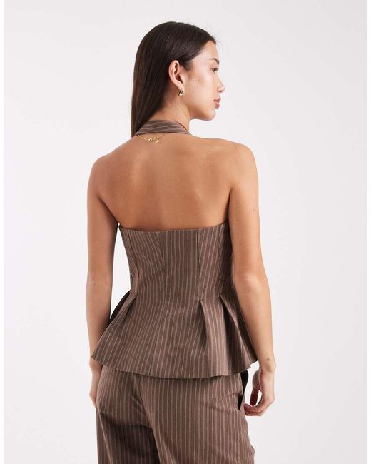 ASOS Brown Halterneck Vest