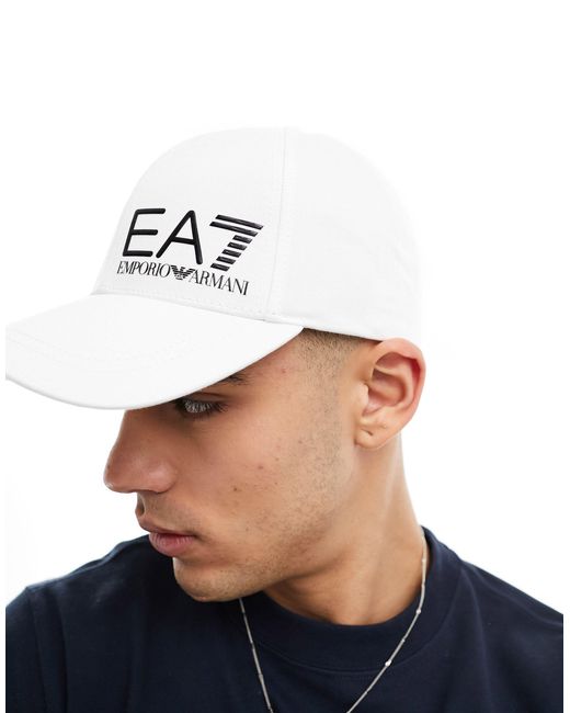 EA7 Blue Armani Logo Baseball Cap for men