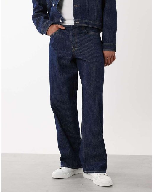 Jack & Jones Blue Dave Wide Fit Jeans Co-Ord for men