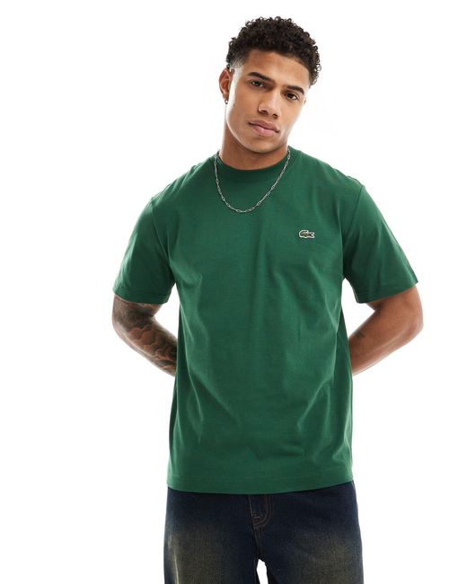 T-shirt semi-épais coupe carrée Lacoste pour homme en coloris Green
