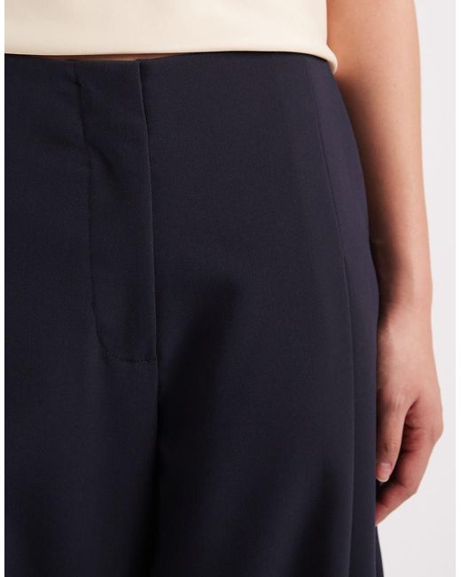 ASOS Blue Tailored Volume Balloon Pants With Side Pleat