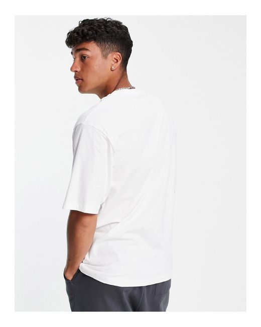 River Island Oversized T-shirt in White 