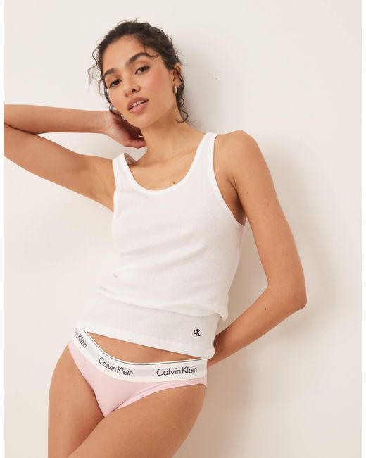 Calvin Klein White Modern Cotton Bikini Brief