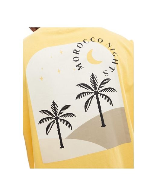 Another Influence Metallic Boxy Morroco Print T-shirt for men