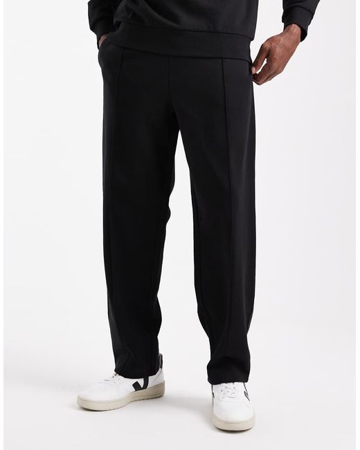 New Look Black Straight Leg Trackies for men