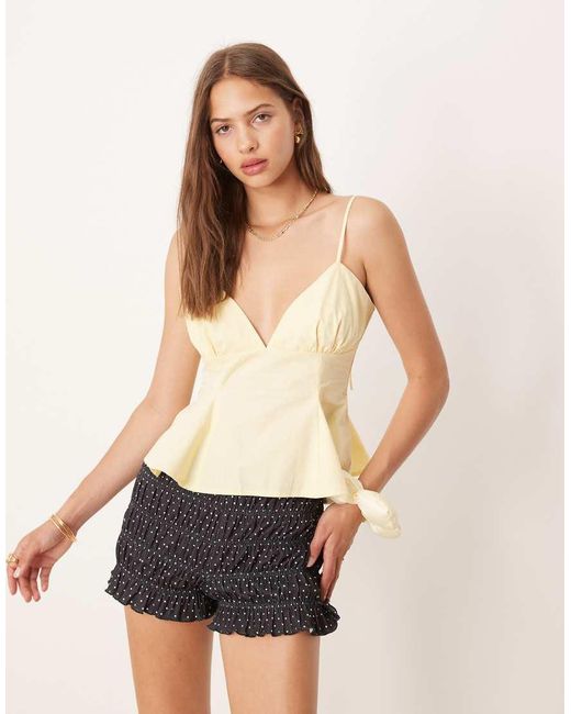 ASOS Natural Cinch Waist Cami Top