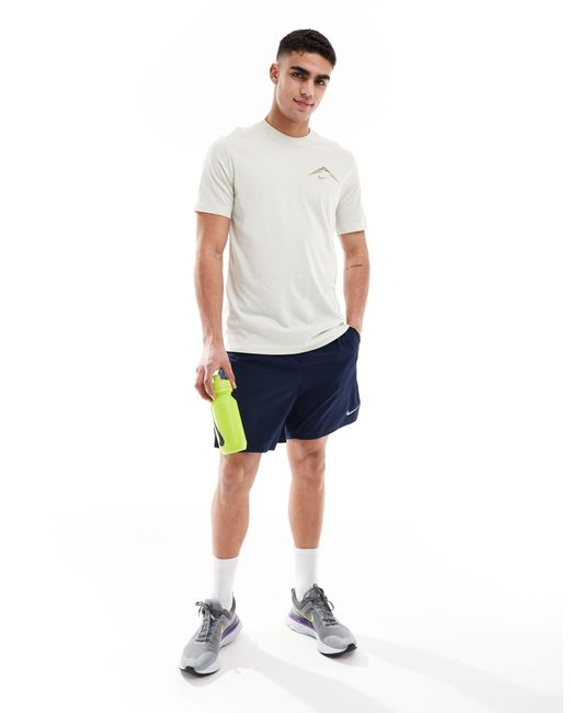 Nike White Trail Dri-fit Logo T-shirt for men