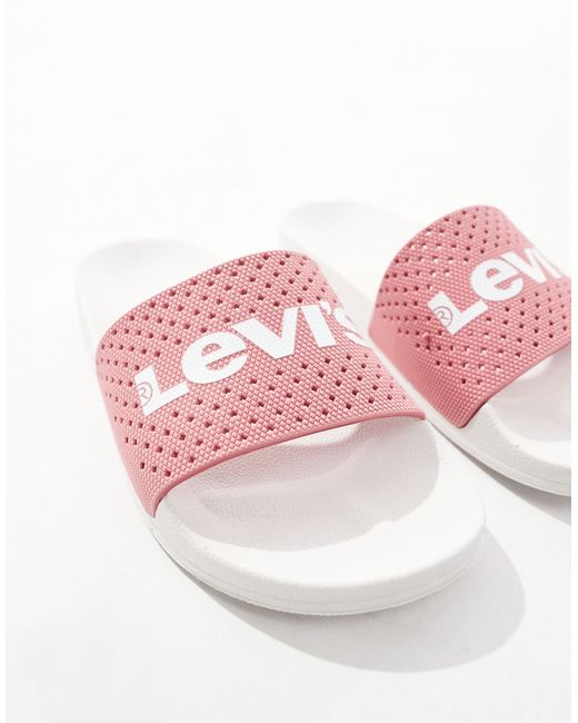 Levi's Pink Slider With Logo