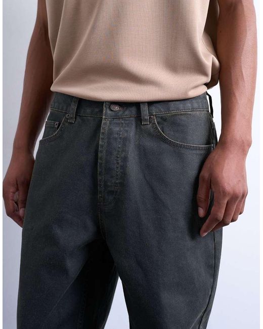 Topman White Rigid Straight Leg Jean for men