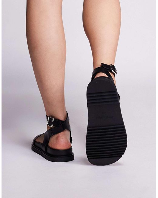 River Island White Strappy Flat Sandal