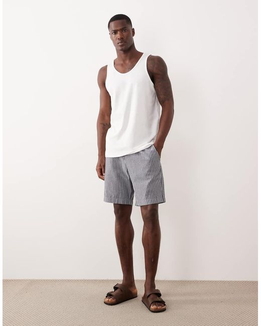 ASOS Basic Regular-Fit Hemdje in het Natural voor heren