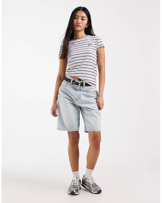 Collusion Gray Fitted Short Sleeve Tee