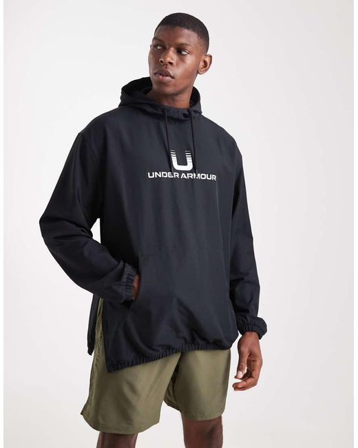 Under Armour Blue Unstoppable Woven Hoodie for men