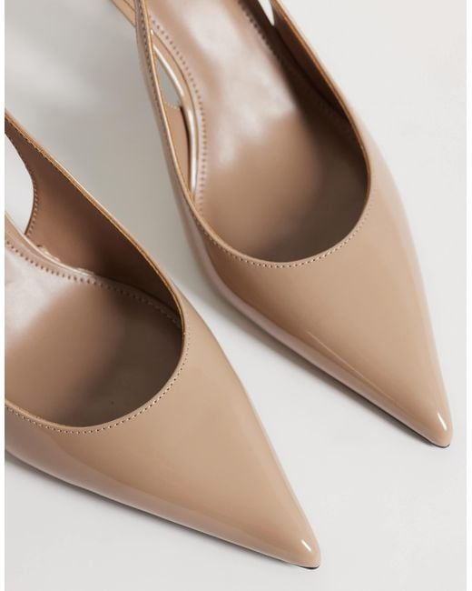 Mango White Slingback mit absatz