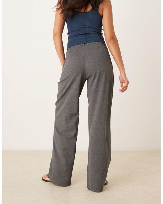 Jdy Blue Wide Leg Tailored Trousers