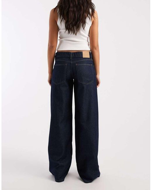 Cotton On Blue Low Rise Wide Leg Jean