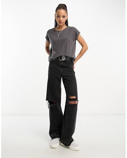 Vero Moda Black Round Neck T-Shirt