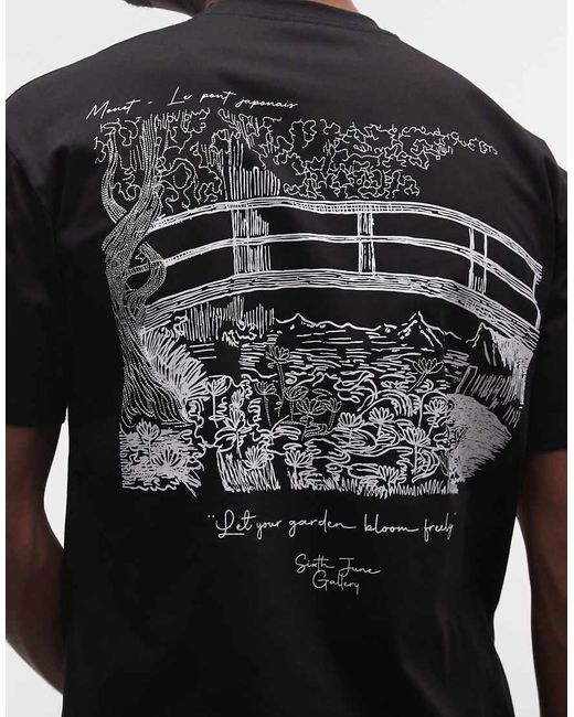 Sixth June Black Monet Gallery T-shirt for men