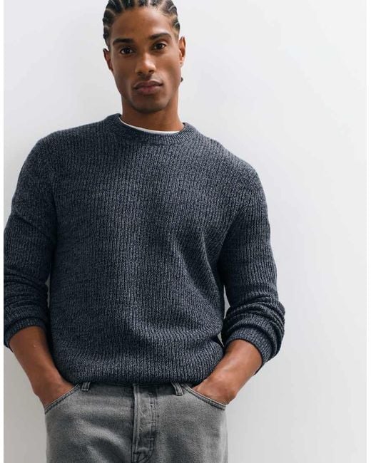 Only & Sons Blue Crew Neck Jumper for men