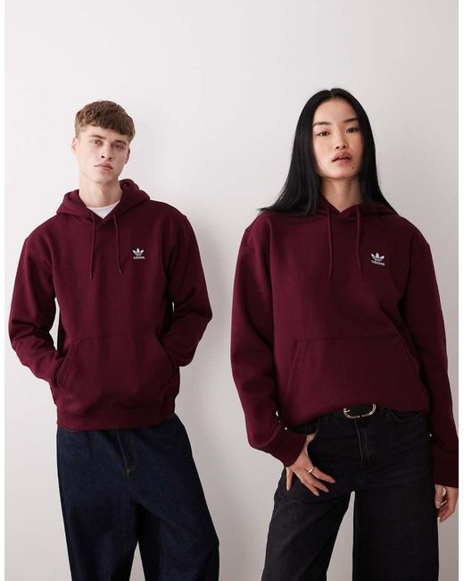 Adidas Originals Red Essential Hoodie