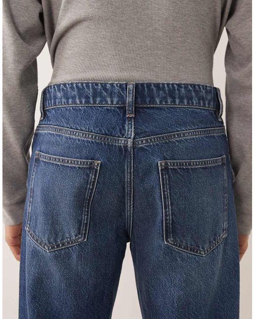 Vaqueros Azul Lavado De Pernera Recta 100% De Algodón Sammy De Mango de hombre de color Gray