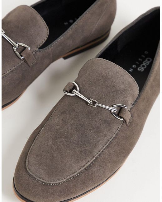 Mocasines ASOS de hombre de color Gris - Lyst