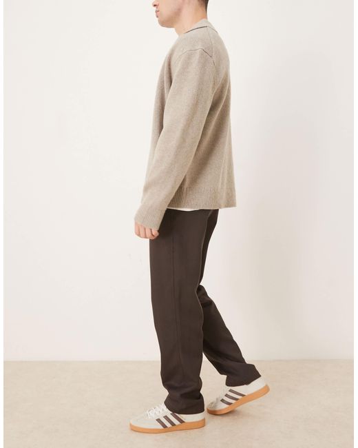 ASOS Natural Straight Trousers for men