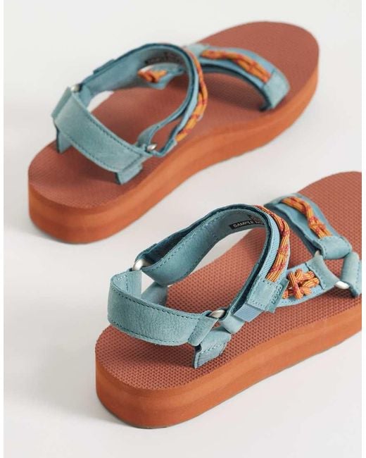 Teva Blue Midform Universal Knotted Sandals