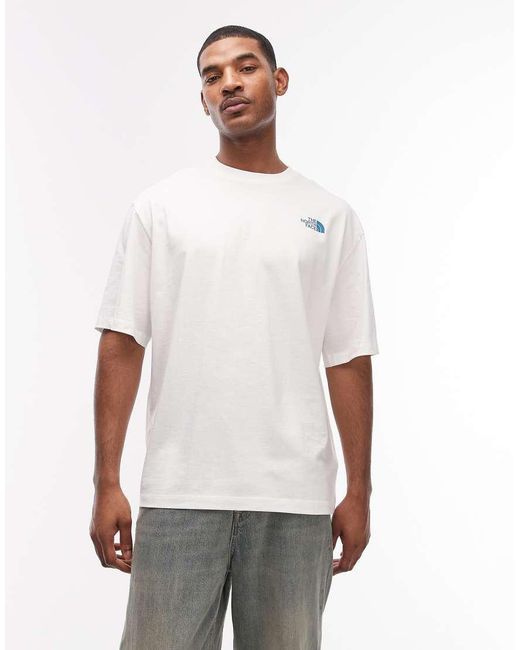 The North Face White Flower Backprint T-shirt for men