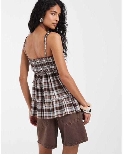 Hollister Brown Babydoll Tunic Top