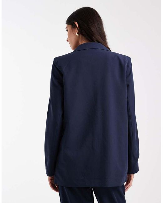 Vero Moda Blue Loose Fit Tailored Blazer
