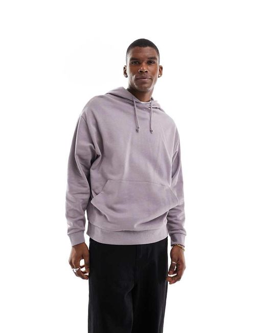 ASOS Purple Oversized Hoodie for men