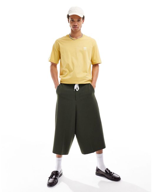 Essentials - t-shirt - grège Adidas Originals pour homme en coloris Yellow