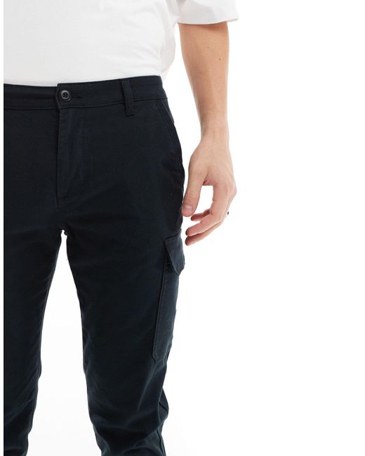 ASOS Black Skinny Cargo Trousers for men
