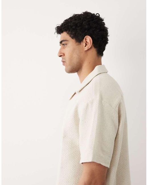 Jack & Jones Natural Textured Print Shirt for men