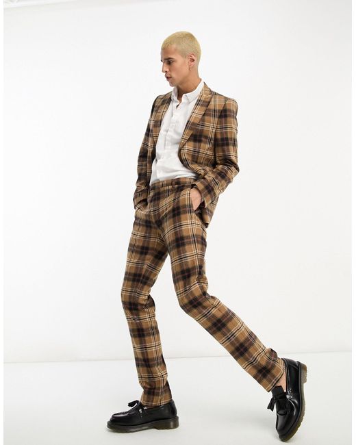 Twisted Tailor Brown Bruin Suit Trousers for men