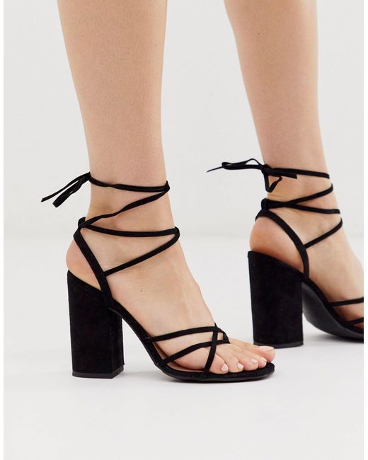 new look black sandals