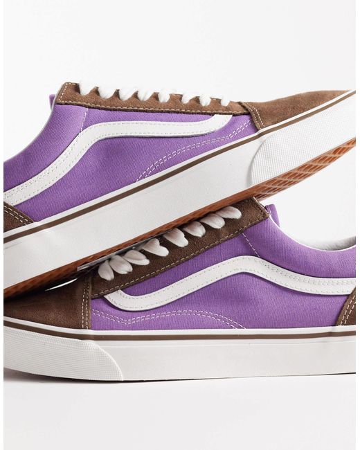 Old skool - baskets - marron/violet Vans en coloris Purple
