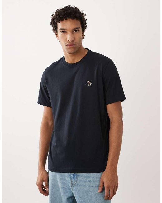 Paul Smith Blue Regular Fit Logo T-shirt for men