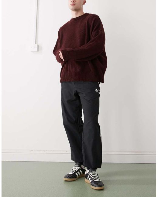 Adidas Originals Black Firebird Woven Track Pants for men