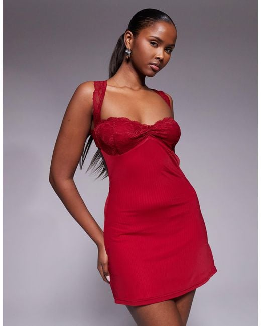 tiger mist red backless dress ZITA DRESS main image 1