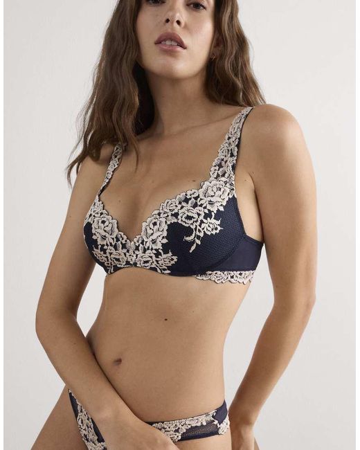 Intimissimi Blue Pretty Flowers Gioia Super Push-Up Bra