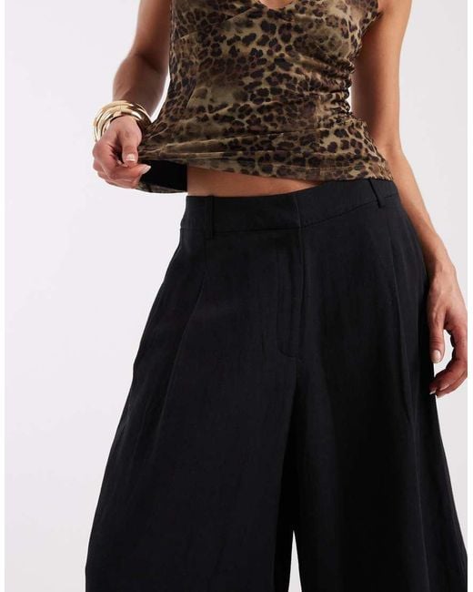 ASOS Black Tailored Longline Bermuda Shorts