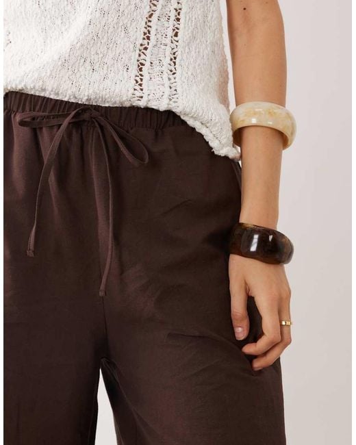 ASOS Natural Long Line Bermuda Short