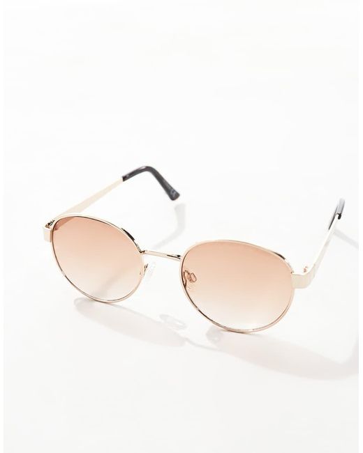 Occhiali Da Sole Rotondi di ASOS in Red