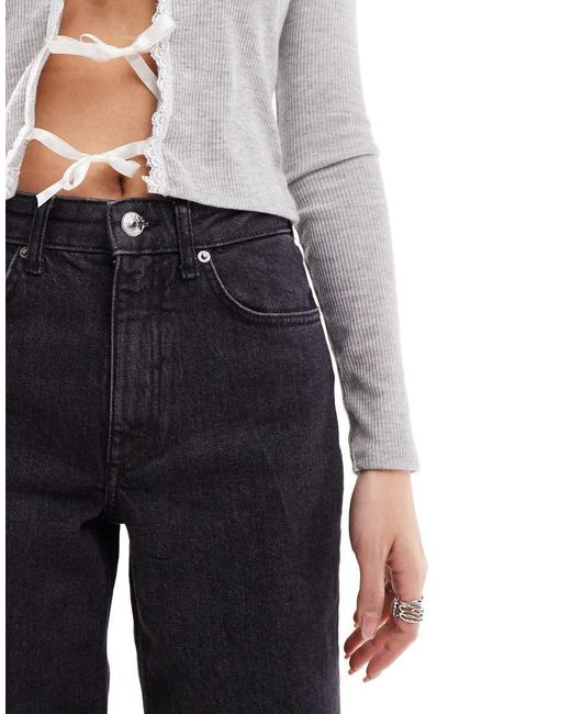 ONLY Blue Juicy High Waisted Wide Leg Jeans