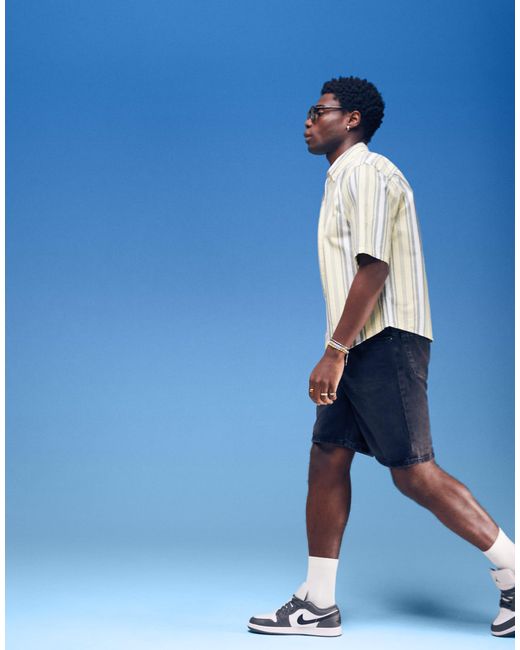 Weekday Blue Short Sleeve Shirt for men