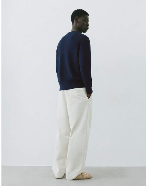 Maglione Basic di Pull&Bear in Blue da Uomo