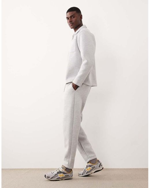 ASOS Natural Heavyweight Tapered jogger for men